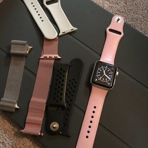 Apple watch series 2 38mm with 5 straps